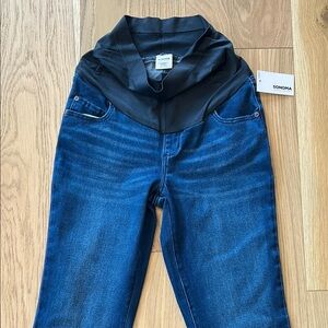 (NWT) Dark Blue Flare Jeans- Maternity